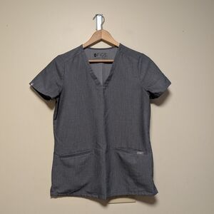 Figs Technical Collection Scrub Top Gray XS Po# 1507